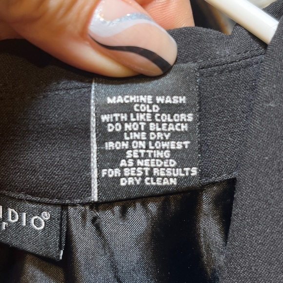 Black Suit Jacket Top Size Medium - Picture 9 of 9